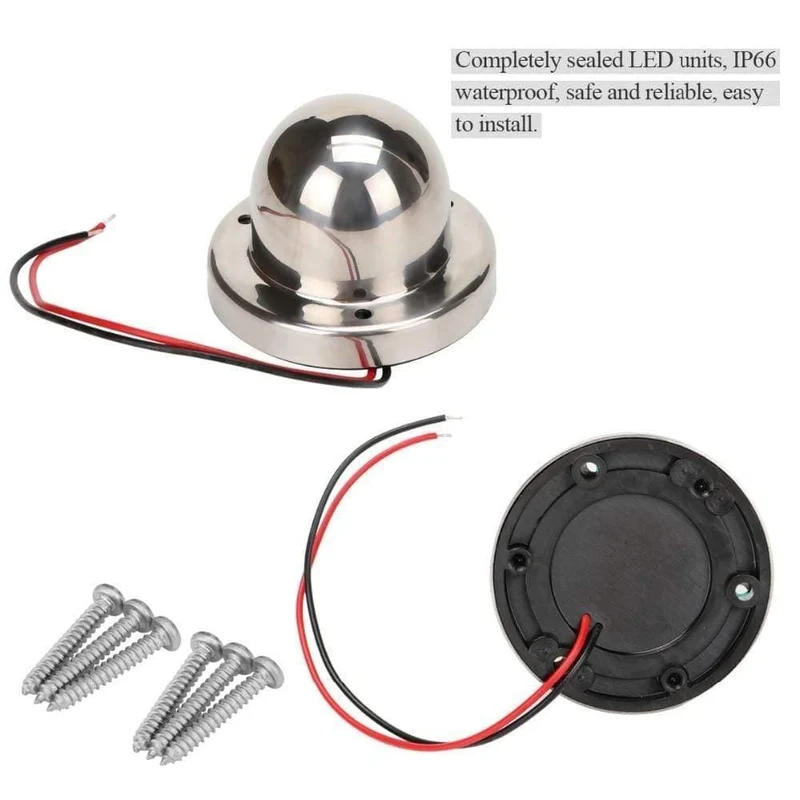 12V Edelstahl Marine Yacht LED Navigationslicht Rote und grüne Buglichter Deckhalterung