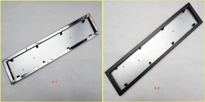 1 Pcs Kfz-Kennzeichenhalter Metallrahmen Kfz-Kennzeichenhalter Passend für EU-Fahrzeuge Standard Car Styling