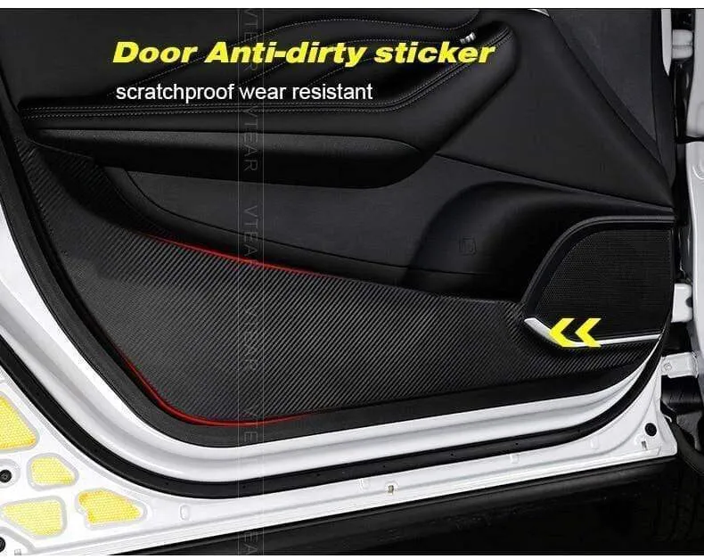 Haval F7 Auto Anti-Kick-Einstiegsleisten Anti-Scartch-Pad Carbon-Schutzabdeckung Außen Zubehör 18-19