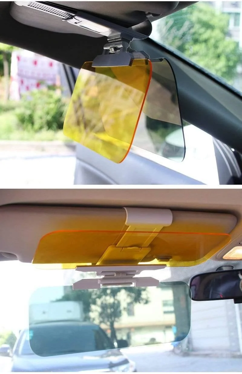 Auto-Sonnenschutz Tag und Nacht Sonnenblende Blendschutzbrille Clip-on Driving Vehicle Shield für Clear View Visor