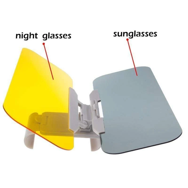 Auto-Sonnenschutz Tag und Nacht Sonnenblende Blendschutzbrille Clip-on Driving Vehicle Shield für Clear View Visor