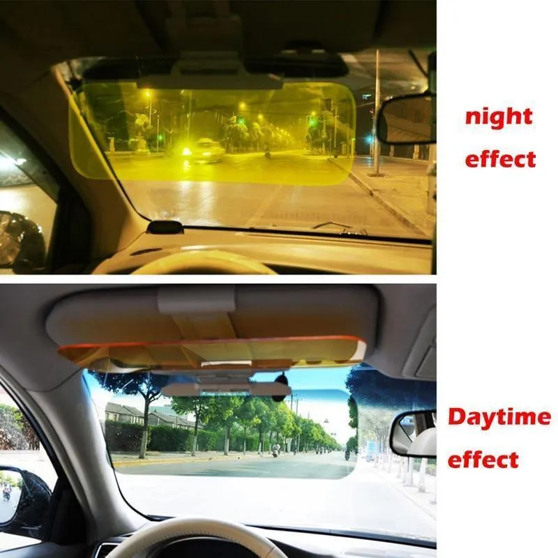 Auto-Sonnenschutz Tag und Nacht Sonnenblende Blendschutzbrille Clip-on Driving Vehicle Shield für Clear View Visor