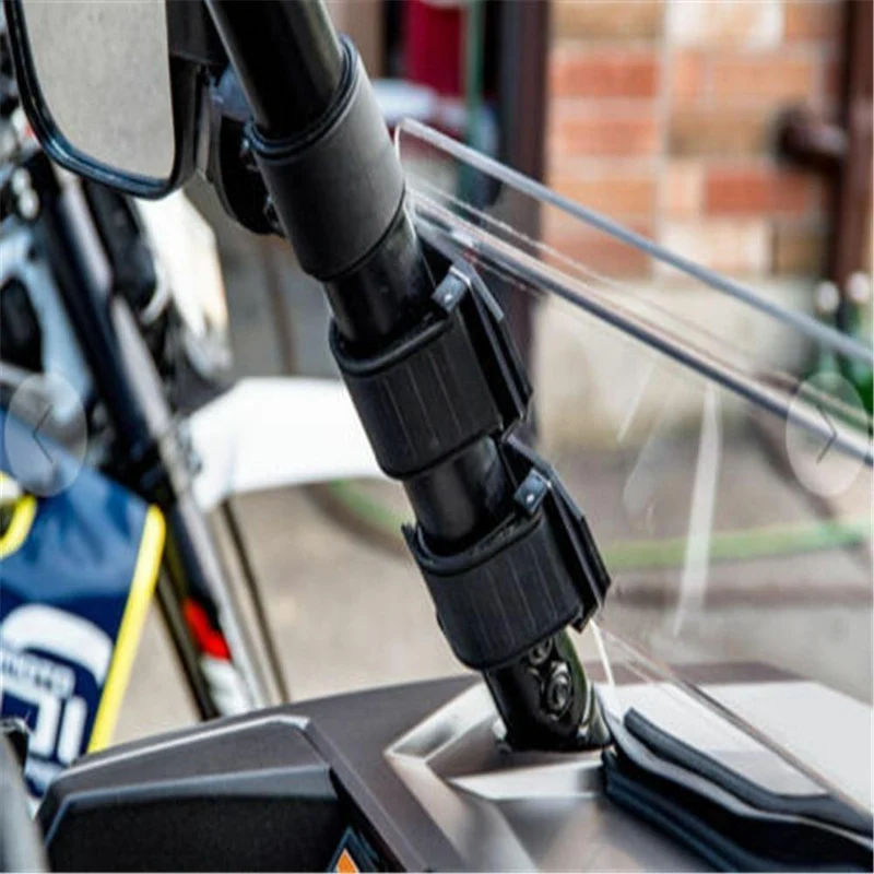 UTV 1 Set Universal Windschutzscheibe HD Clamp für Can-Am Maverick 1000R für Honda Pioneer 500 700 1000 für Polaris RZR XP