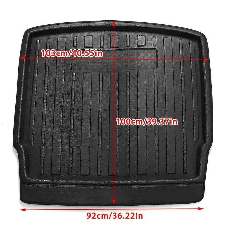 Auto Cargo-Liner Kofferraumwanne Kofferraumabdeckung Matt Matte Boden Teppich Kick Pad Für Volkswagen Für VW Tiguan MK2 2017 2018 2019