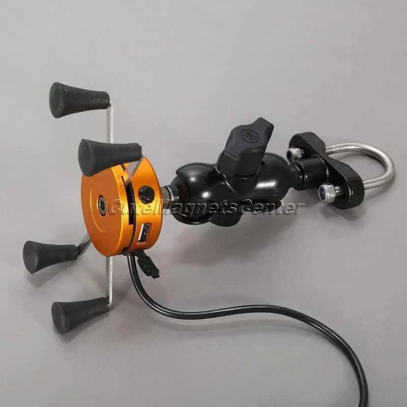 12 V 3.5-6 zoll X-Grip Motorrad Bike Für Handy GPS Ständer Halter USB Ladegerät Steckdose Lenker Schienenmontage Auto