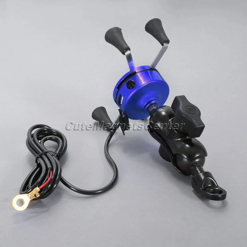 12 V 3.5-6 zoll X-Grip Motorrad Bike Für Handy GPS Ständer Halter USB Ladegerät Steckdose Lenker Schienenmontage Auto
