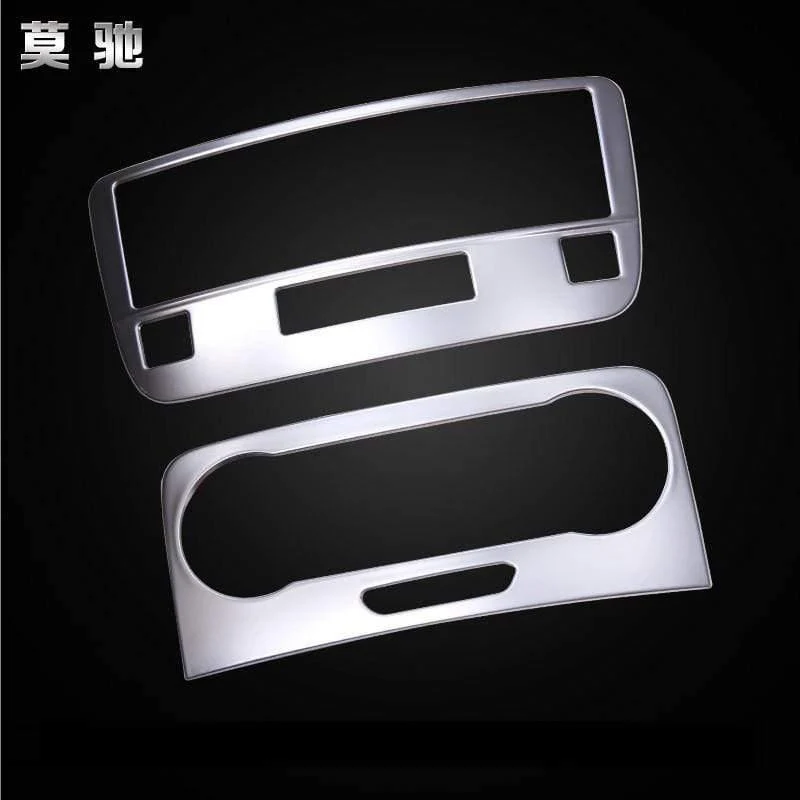 2 stücke Auto Styling Auto CD Panel Aufkleber Klimaanlage Schalter Panel Cover Trim Für 2013-2015 Mercedes Benz GLK fahrzeug Deco Teil