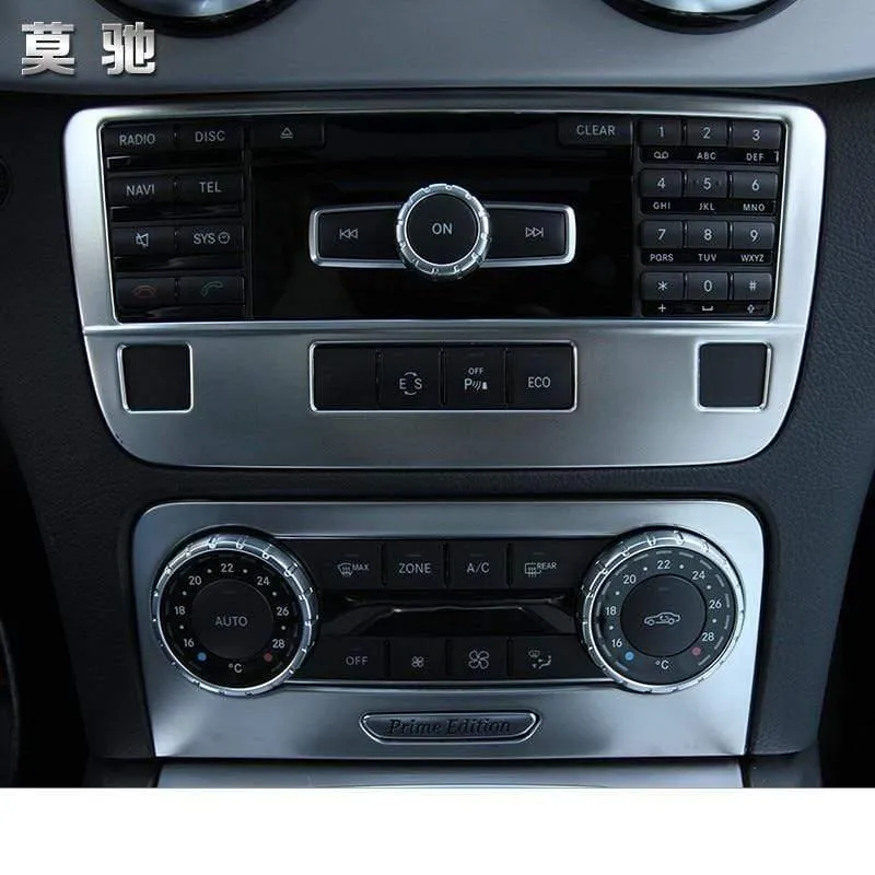 2 stücke Auto Styling Auto CD Panel Aufkleber Klimaanlage Schalter Panel Cover Trim Für 2013-2015 Mercedes Benz GLK fahrzeug Deco Teil
