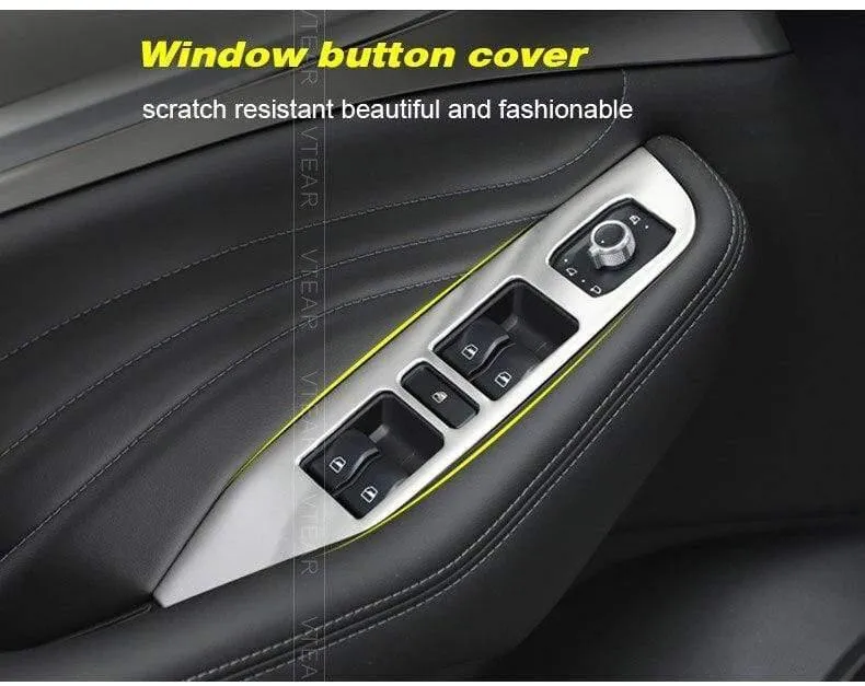 Haval F7 Fensterschalter-Abdeckung, Glas, anhebbarer Zierrahmen, Innenleisten, Bedienfeld, Auto-Styling-Zubehör, 18–19