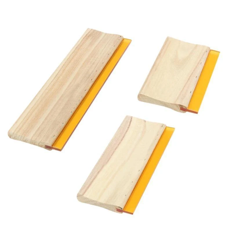3 Pcs Siebdruck Rakel Tinte Scaper Scratch Board Werkzeuge 16cm 24cm 33cm