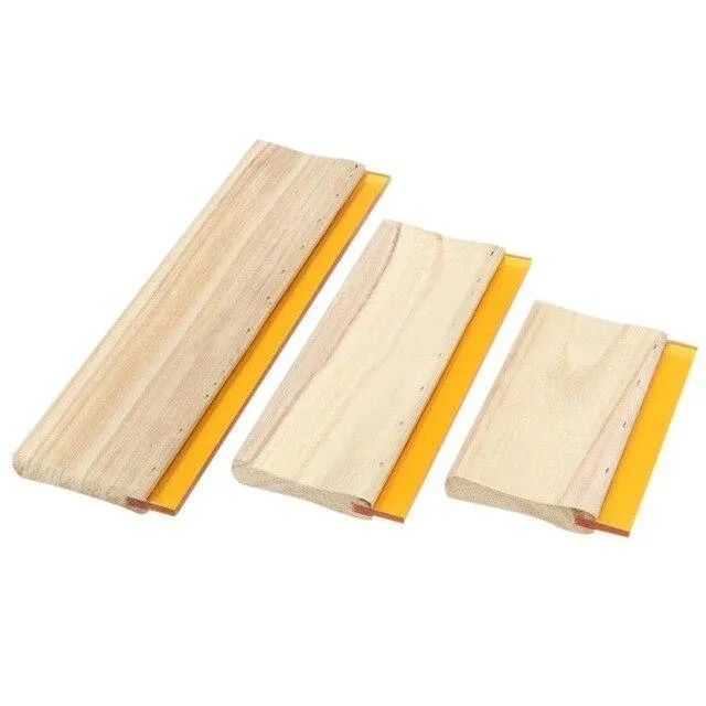 3 Pcs Siebdruck Rakel Tinte Scaper Scratch Board Werkzeuge 16cm 24cm 33cm