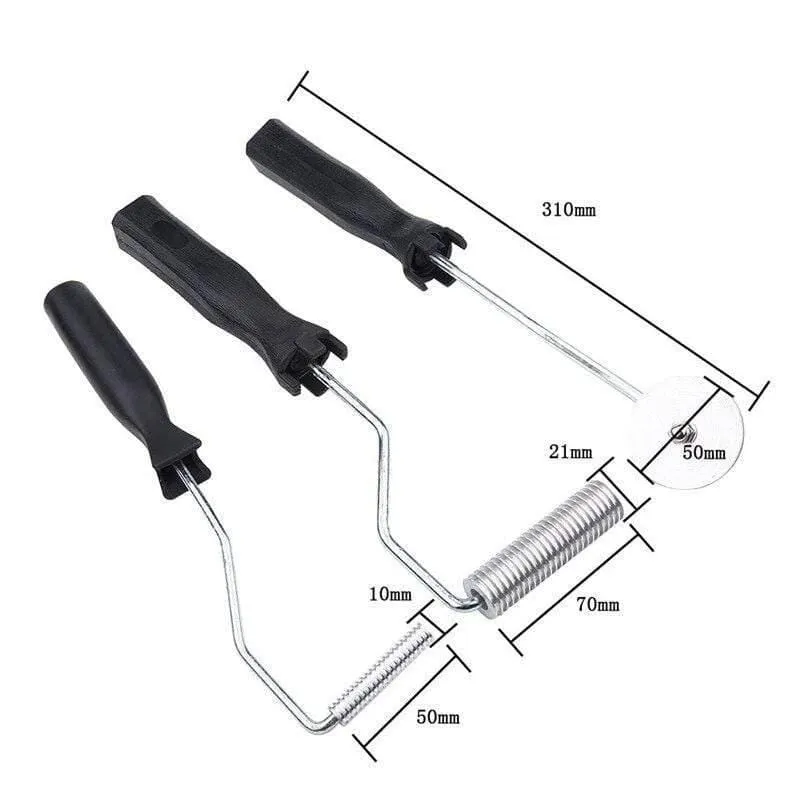 3-teiliges Fiberglas-Rollen-Set, Blasenpaddel-Werkzeug, Laminierwalzen-Set für FRP-Form
