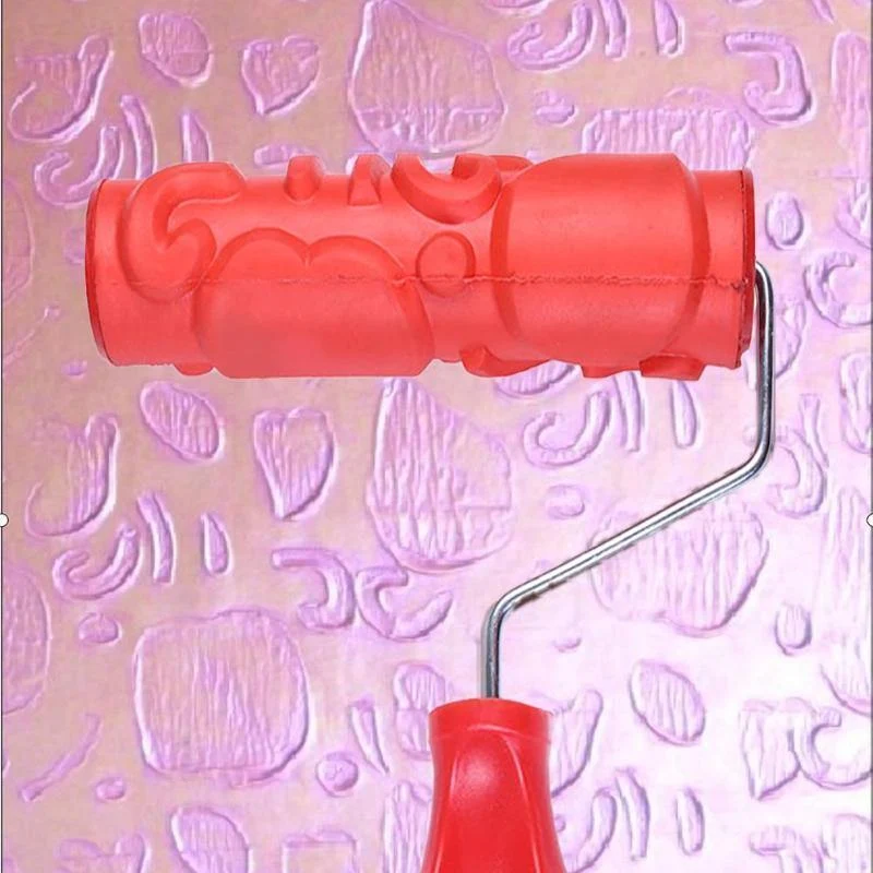 Druck Prägezylinder Kunst Wandmalerei Roller Pinsel Schlamm Durable Kunstrollen Wanddekoration Bauwerkzeug