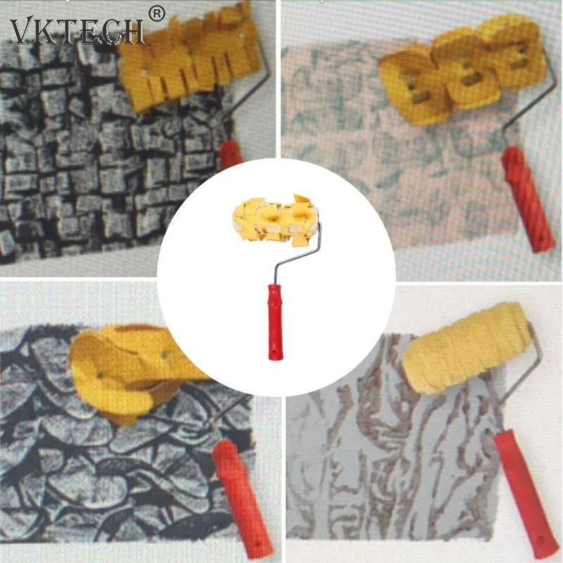 Farbroller DIY Druckmuster Gummiwalze Dekoration Farbe Wand Prägewalze Wanddruckwerkzeug Heimdekoration