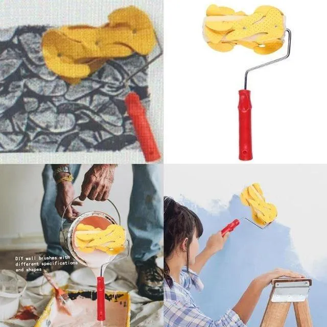 Farbroller DIY Druckmuster Gummiwalze Dekoration Farbe Wand Prägewalze Wanddruckwerkzeug Heimdekoration