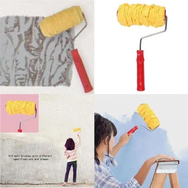 Farbroller DIY Druckmuster Gummiwalze Dekoration Farbe Wand Prägewalze Wanddruckwerkzeug Heimdekoration