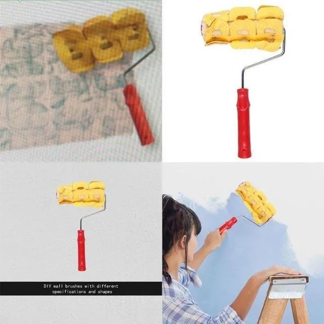 Farbroller DIY Druckmuster Gummiwalze Dekoration Farbe Wand Prägewalze Wanddruckwerkzeug Heimdekoration