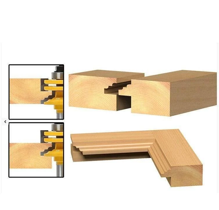 8 mm Schaft – 1 Stück, 8 mm x 44 mm x 82 mm, Vollhartmetall-Fräser, Schneidemaschinenmesser, Holzbearbeitungsschneider, Tür- und Fenstermesser
