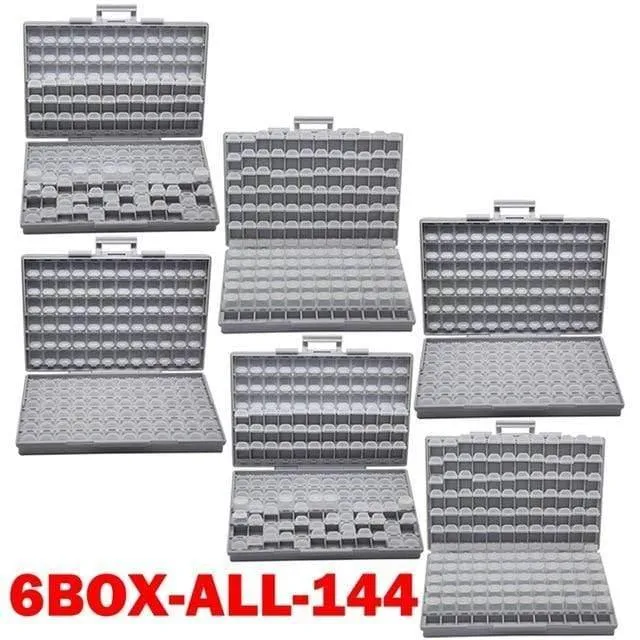 SMD-Speicher SMD-Widerstandskondensator Elektronik Aufbewahrungskoffer & Organizer transparenter Werkzeugkasten Aufbewahrungsbox Kunststoff BOXALL
