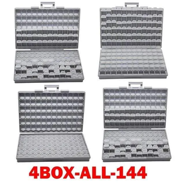 SMD-Speicher SMD-Widerstandskondensator Elektronik Aufbewahrungskoffer & Organizer transparenter Werkzeugkasten Aufbewahrungsbox Kunststoff BOXALL
