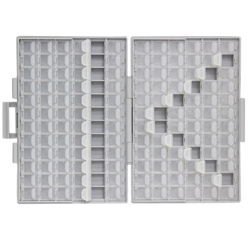 SMD-Speicher SMD-Widerstandskondensator Elektronik Aufbewahrungskoffer & Organizer transparenter Werkzeugkasten Aufbewahrungsbox Kunststoff BOXALL