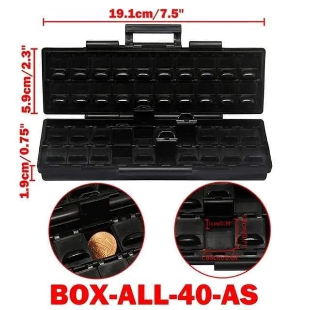 SMD-Aufbewahrungsbox, Kunststoffgehäuse, Oberflächenmontage, Widerstände, Kondensatoren, kleines Fach, winziger Organizer, Werkzeugkasten, Aufbewahrungsbox