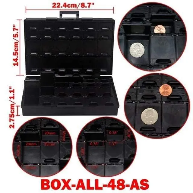 SMD-Aufbewahrungsbox, Kunststoffgehäuse, Oberflächenmontage, Widerstände, Kondensatoren, kleines Fach, winziger Organizer, Werkzeugkasten, Aufbewahrungsbox