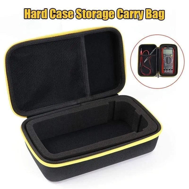 Hard Case Storage Wasserdichte, stoßfeste Tragetasche mit Netztasche zum Schutz des Digitalmultimeters F117C / F17B