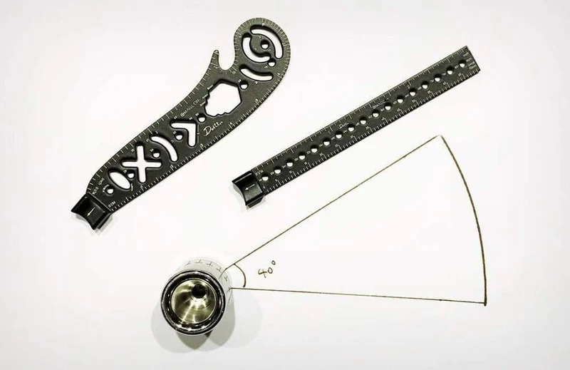 Design Tool Mini Compass Protractor Combo-Circles Zeichnen Sie das vielseitigste und tragbarste Werkzeug