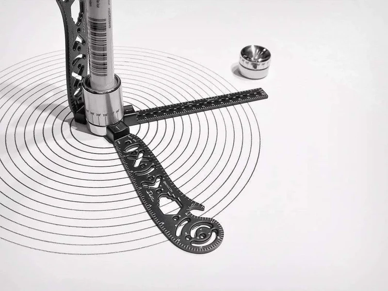 Design Tool Mini Compass Protractor Combo-Circles Zeichnen Sie das vielseitigste und tragbarste Werkzeug