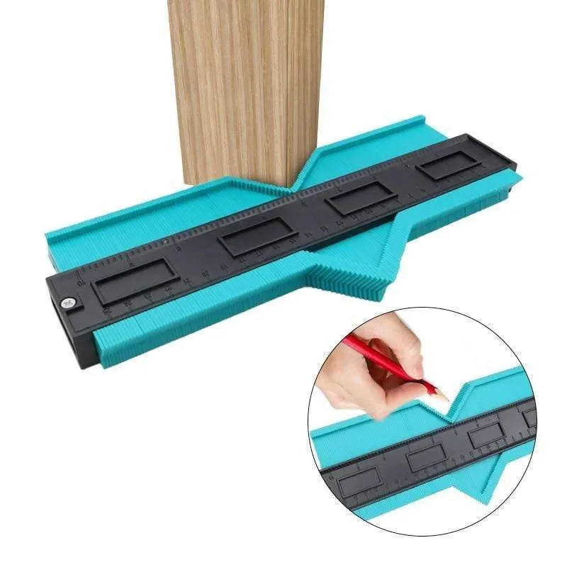 Upgrade-Kontur-Messgerät, Bodenbelag, 10 cm (XNUMX Zoll) Duplikator, Lineal, Form-Duplikationswerkzeug für die Messung, Holzbearbeitung, verschiedene Formen