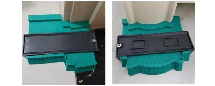 Upgrade-Kontur-Messgerät, Bodenbelag, 10 cm (XNUMX Zoll) Duplikator, Lineal, Form-Duplikationswerkzeug für die Messung, Holzbearbeitung, verschiedene Formen