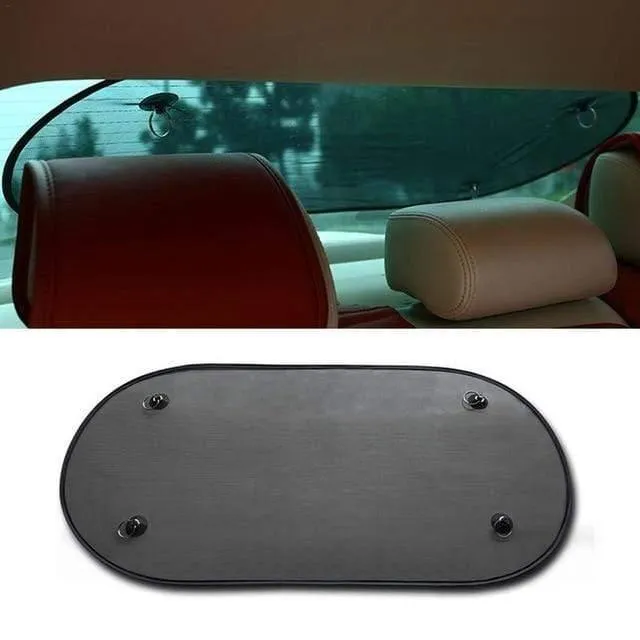Schwarze Mesh-Sonnenschutz-Sonnenblende für Kinder, Auto-Sonnenschutz, UV-Schutz, Sonnenblende für Autofenster, Sonnenschutz, Saugnäpfe mit Aufbewahrungstasche