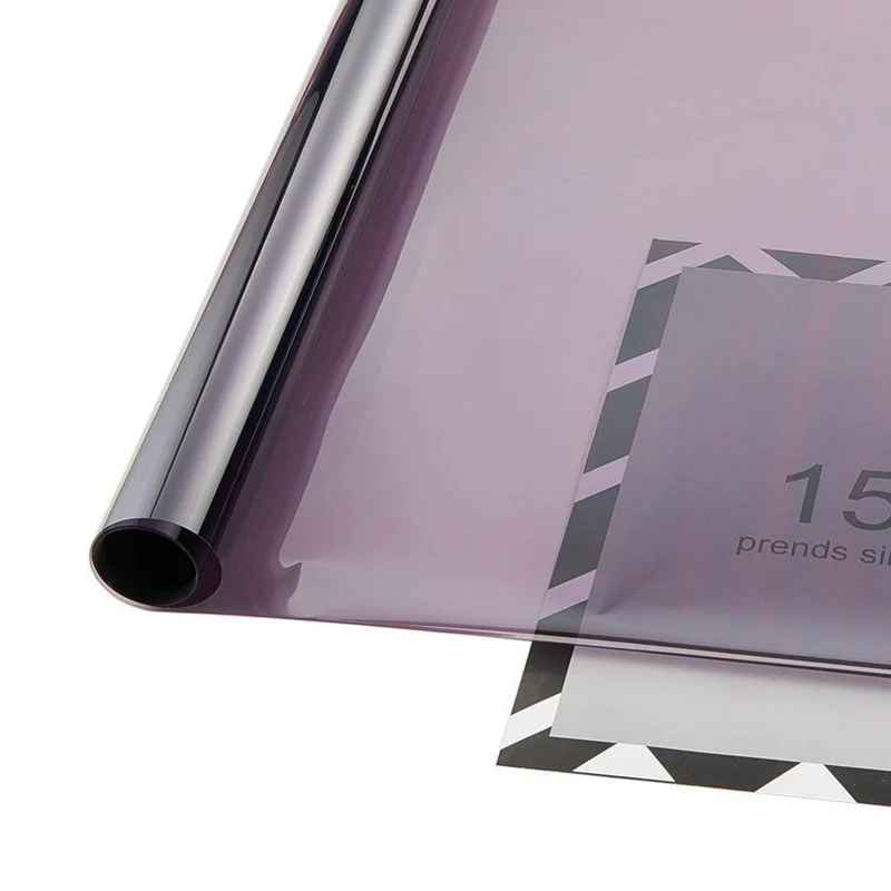 0.5 * 3m Lichtgrau UV + Isolierung Autofenstertönungsfolie VLT 45% 2-Folie Sonnenschutzfolie