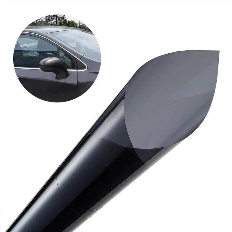 50 * 300 cm schwarze Fenstertönungsfolie Glas 25 % Rolle 1-lagig Auto House Commercial UV + Isolierung Autotönungsfolie für Seitenfenster