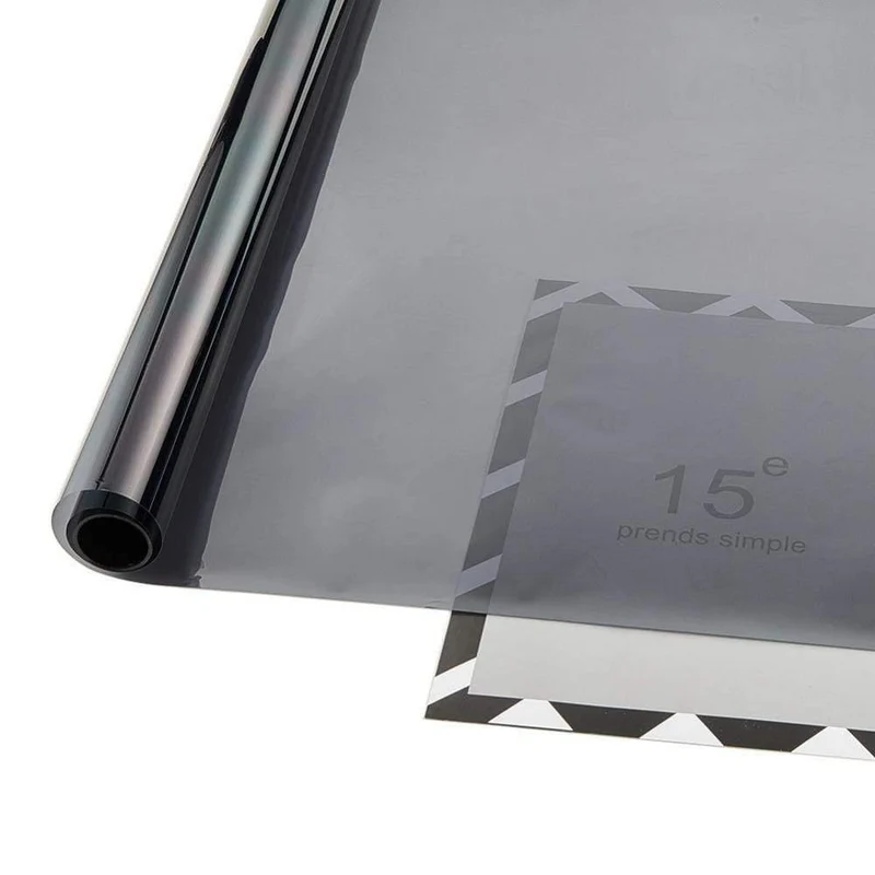 50 * 300 cm schwarze Fenstertönungsfolie Glas 25 % Rolle 1-lagig Auto House Commercial UV + Isolierung Autotönungsfolie für Seitenfenster
