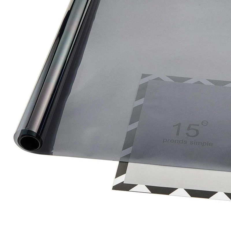 50 * 300 cm schwarze Fenstertönungsfolie Glas 25 % Rolle 1-lagig Auto House Commercial UV + Isolierung Autotönungsfolie für Seitenfenster