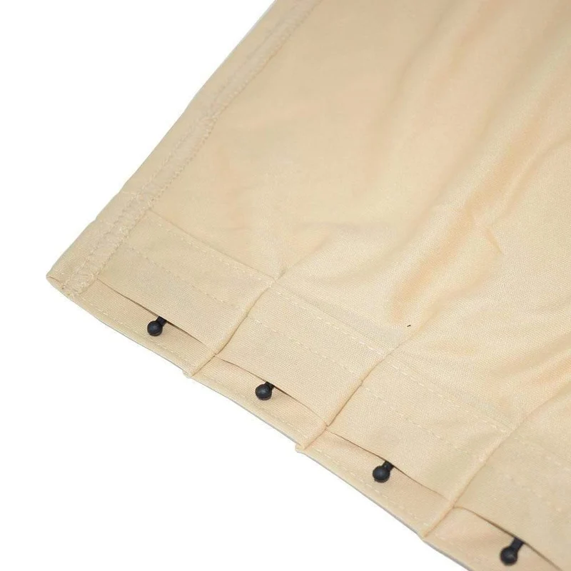 Schrumpfbarer Aluminium-Schattenvorhang für Auto-Front- und Heckscheiben – Beige (2 Stück)