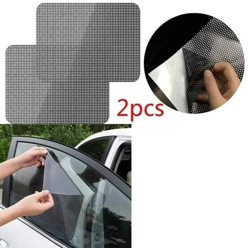 2 PC Auto statische Sonnenschutz-Aufkleber 42 * 38cm Fensterglas PVC Anti-UV Film für Hauptauto Büro Universal Sun Block Film 2019New