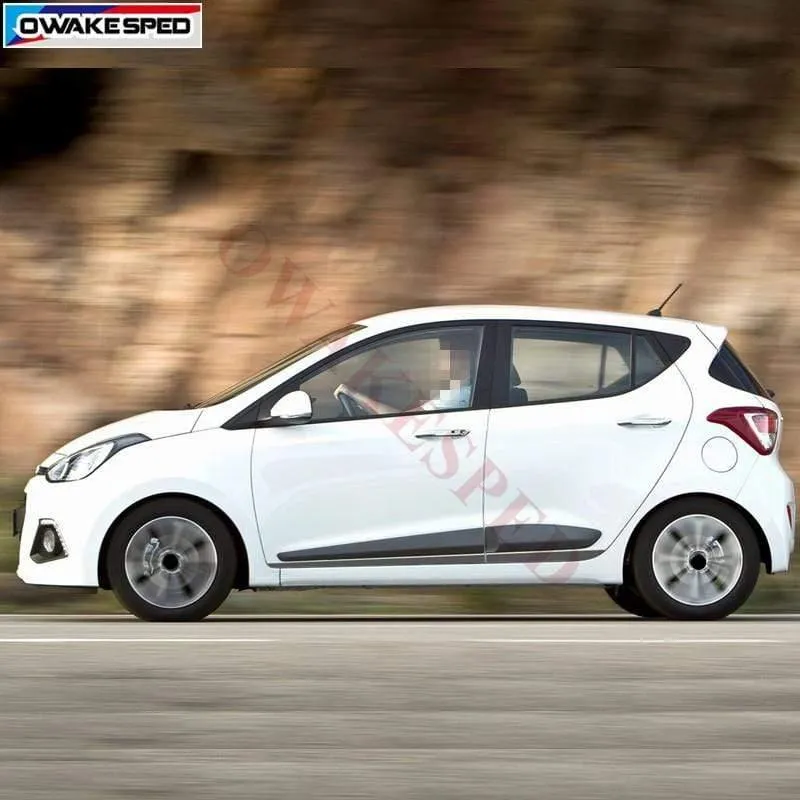 Autotür-Seitenschweller-Aufkleber für Hyundai i10 2014–2017, Racing-Sport-Styling-Streifen, individuelle Körperaufkleber, Stadt-Autoaufkleber
