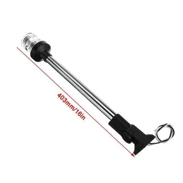 12-24 V 9.5 ''/16''/25 "Umklappbare LED-Navigationslichter für Boote, Yachten, Heck-Ankerlicht, LED-Segellichtlampe