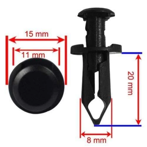 100 Stück ATV 8mm Niet Verkleidung Verkleidung Befestigungsschraube Clips Stecker Kit Für Polaris Sportsman 550 850 XP Rangers RZR