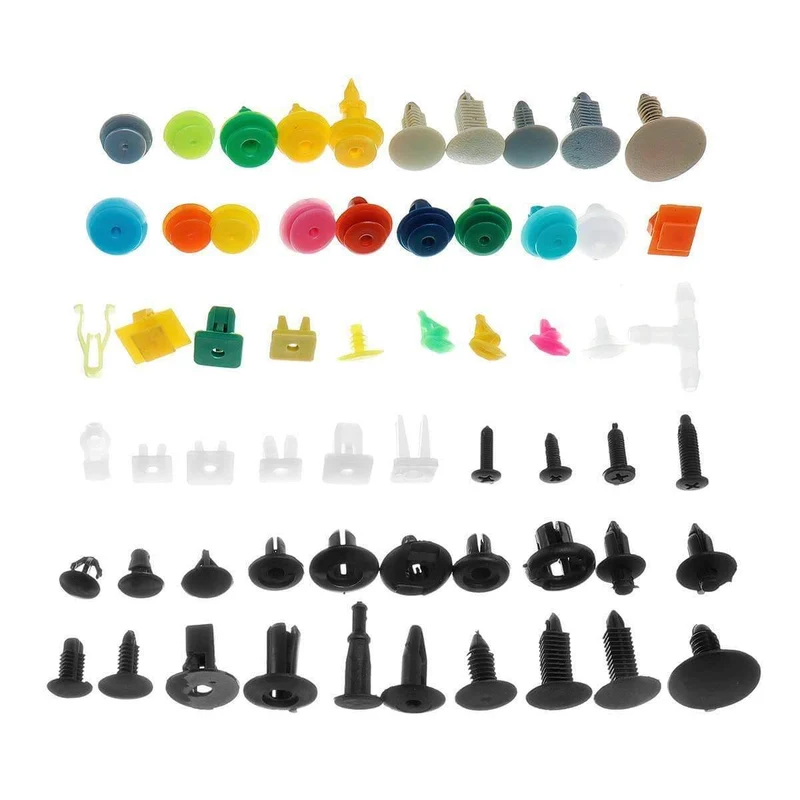 500/800/1000 gemischte Auto-Befestigungselemente Fahrzeug-Stoßstangen-Clips Halter-Befestigungselement Niet Türverkleidung Kotflügelverkleidung Universal für alle Autos