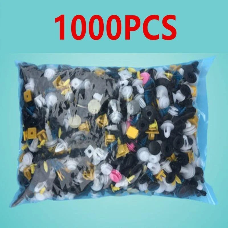 1000PCS Auto Türstoßstange Gemischte Autoverschluss Fahrzeug Auto Stoßstange Clips Halter Niet Audio installieren Werkzeuge Teile Aufkleber