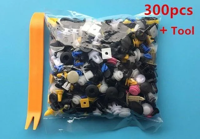 1000PCS Auto Türstoßstange Gemischte Autoverschluss Fahrzeug Auto Stoßstange Clips Halter Niet Audio installieren Werkzeuge Teile Aufkleber
