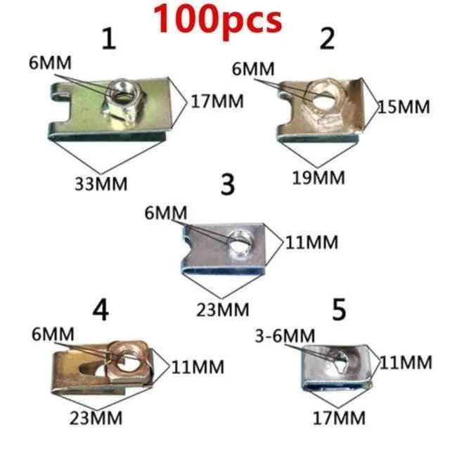 1000PCS Auto Türstoßstange Gemischte Autoverschluss Fahrzeug Auto Stoßstange Clips Halter Niet Audio installieren Werkzeuge Teile Aufkleber