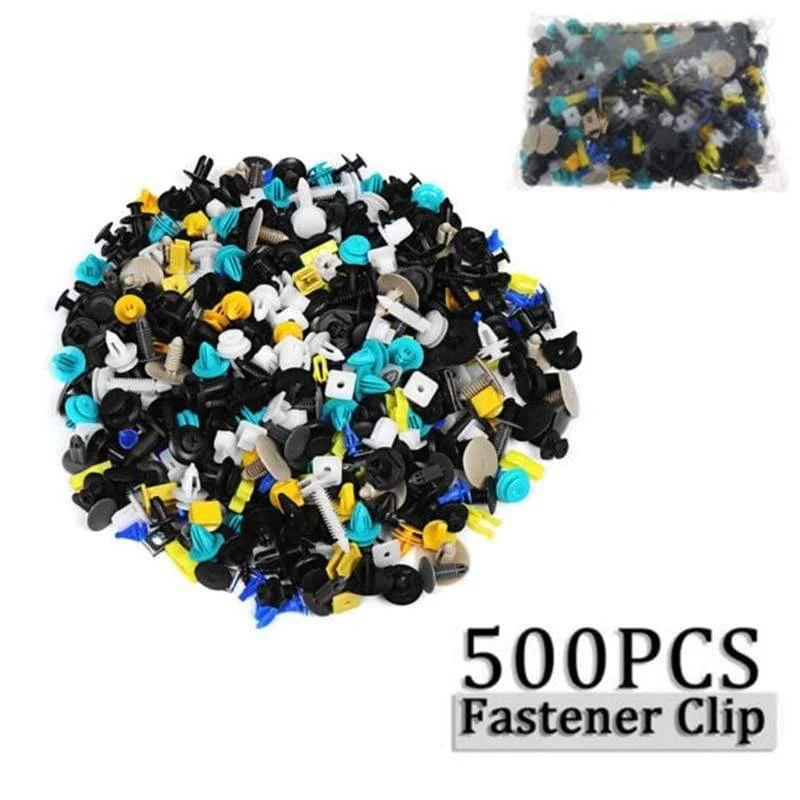 500 teile/satz Gemischte Befestigungselemente Türverkleidung Auto Stoßstange Niet Auto Clips Retainer Push Motorabdeckung Kotflügel Verschluss Clips