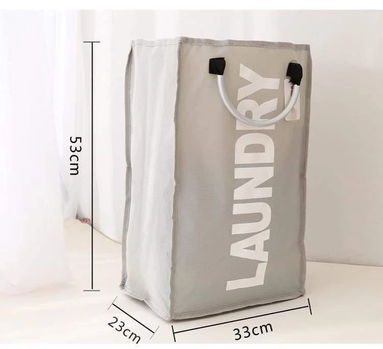 Tuch Wäschekorb Aufbewahrungstasche Legierung Griff Wäschekorb Wasserdicht Oxford Toy Organizer Große Kapazität Wäschebeutel Neu