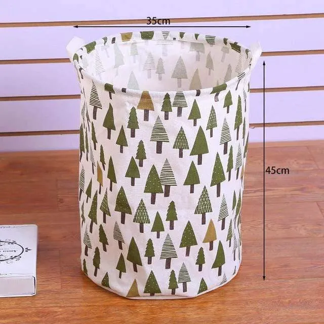 Wäschekorb Große Kapazität Cartoon Wasserdichte Falten Leinen Picknickkorb Kinder Lagerung Spielzeug Box Finishing Orgnizer
