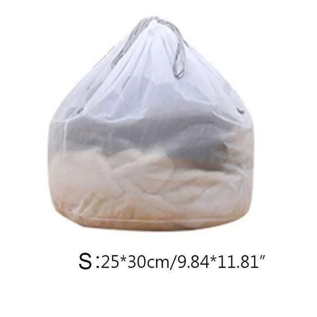 Moderner S-XL großer Drawstring-Büstenhalter-Unterwäsche-Wäschesack-Haushaltsreinigungswaschmaschinen-Ineinander greifenhalter sackt weißes Farbtropfenschiff ein